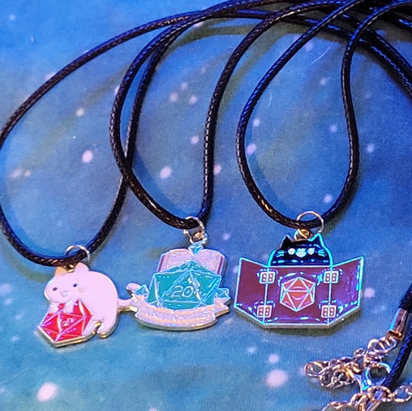 Dungeon and Dragon Charm Necklaces - Picture 1 of 2